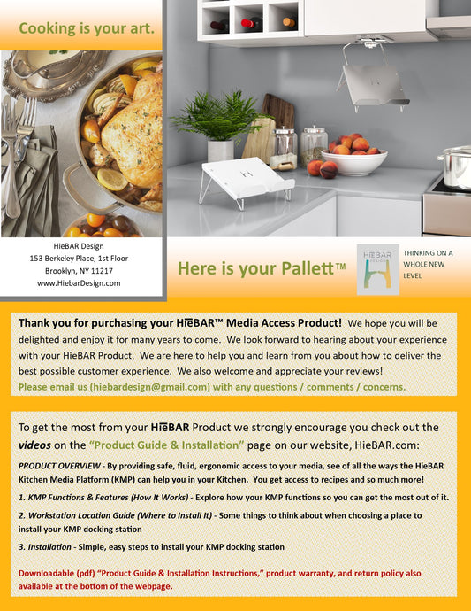 SKU Welcome Insert Page